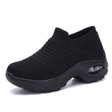 Shoes Woman 2019 New Convenient Slip-on Air Cushion Casual Ladies Shoes Woman Breathable Mesh Woman Sneakers Tenis Feminino