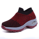 Shoes Woman 2019 New Convenient Slip-on Air Cushion Casual Ladies Shoes Woman Breathable Mesh Woman Sneakers Tenis Feminino