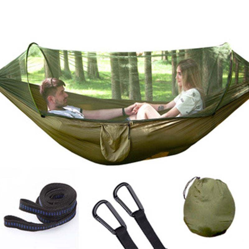 Outdoor Hammock Tent with Popup Mosquito Net