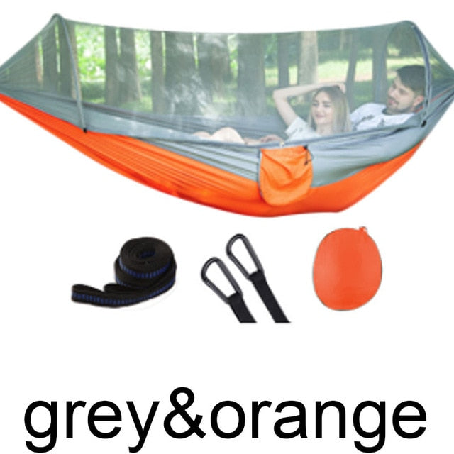 Outdoor Hammock Tent with Popup Mosquito Net