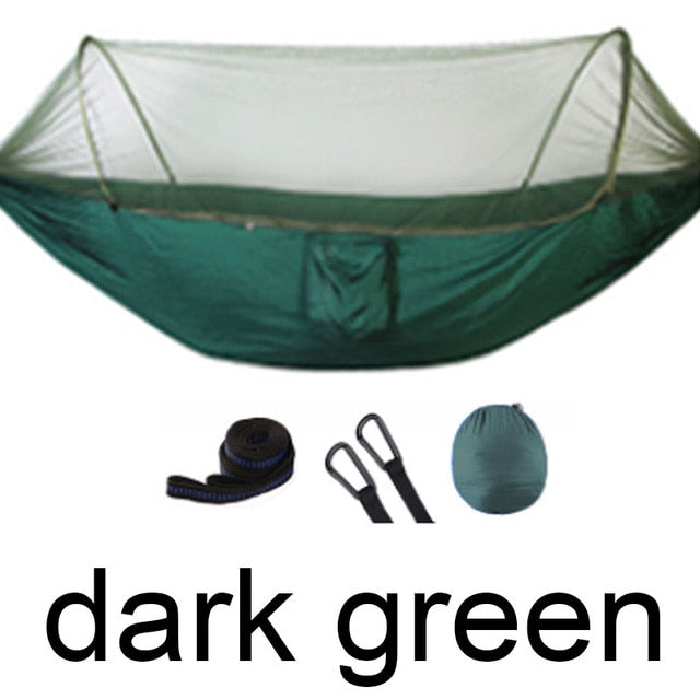 Outdoor Hammock Tent with Popup Mosquito Net