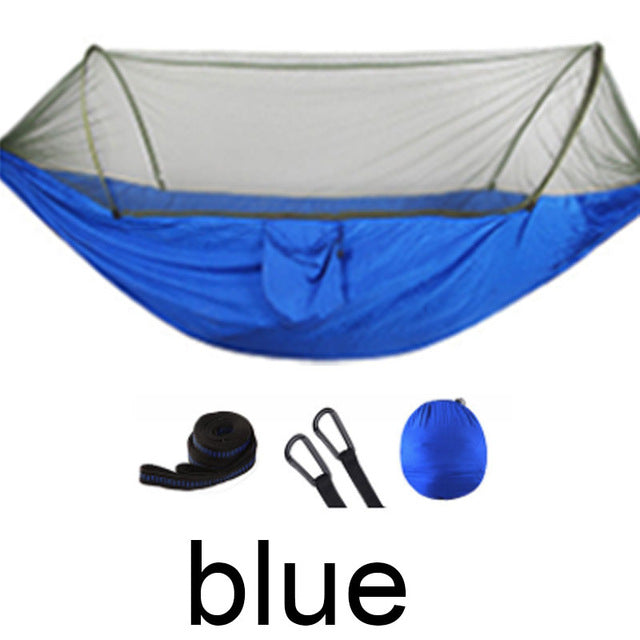 Outdoor Hammock Tent with Popup Mosquito Net