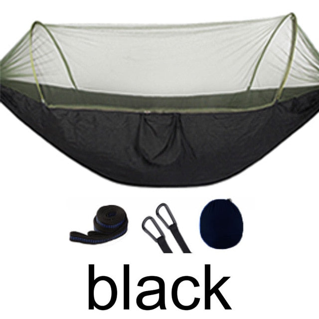 Outdoor Hammock Tent with Popup Mosquito Net